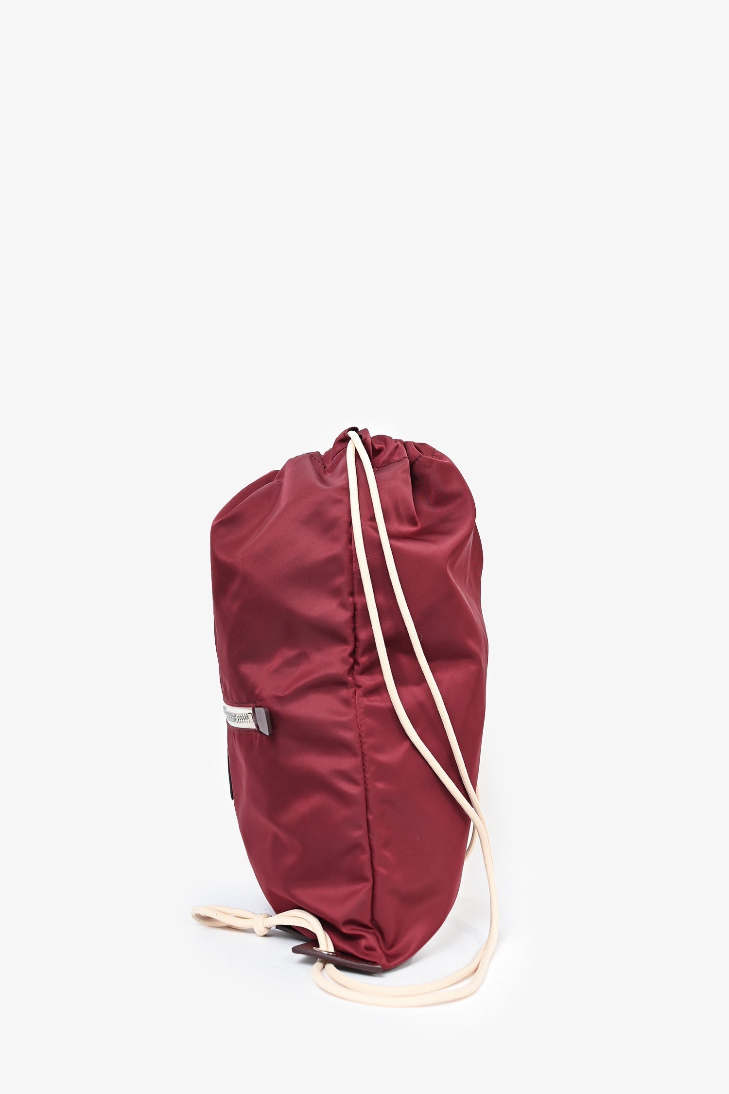 PRD 2019 Burgundy Nylon Drawstring Backpack