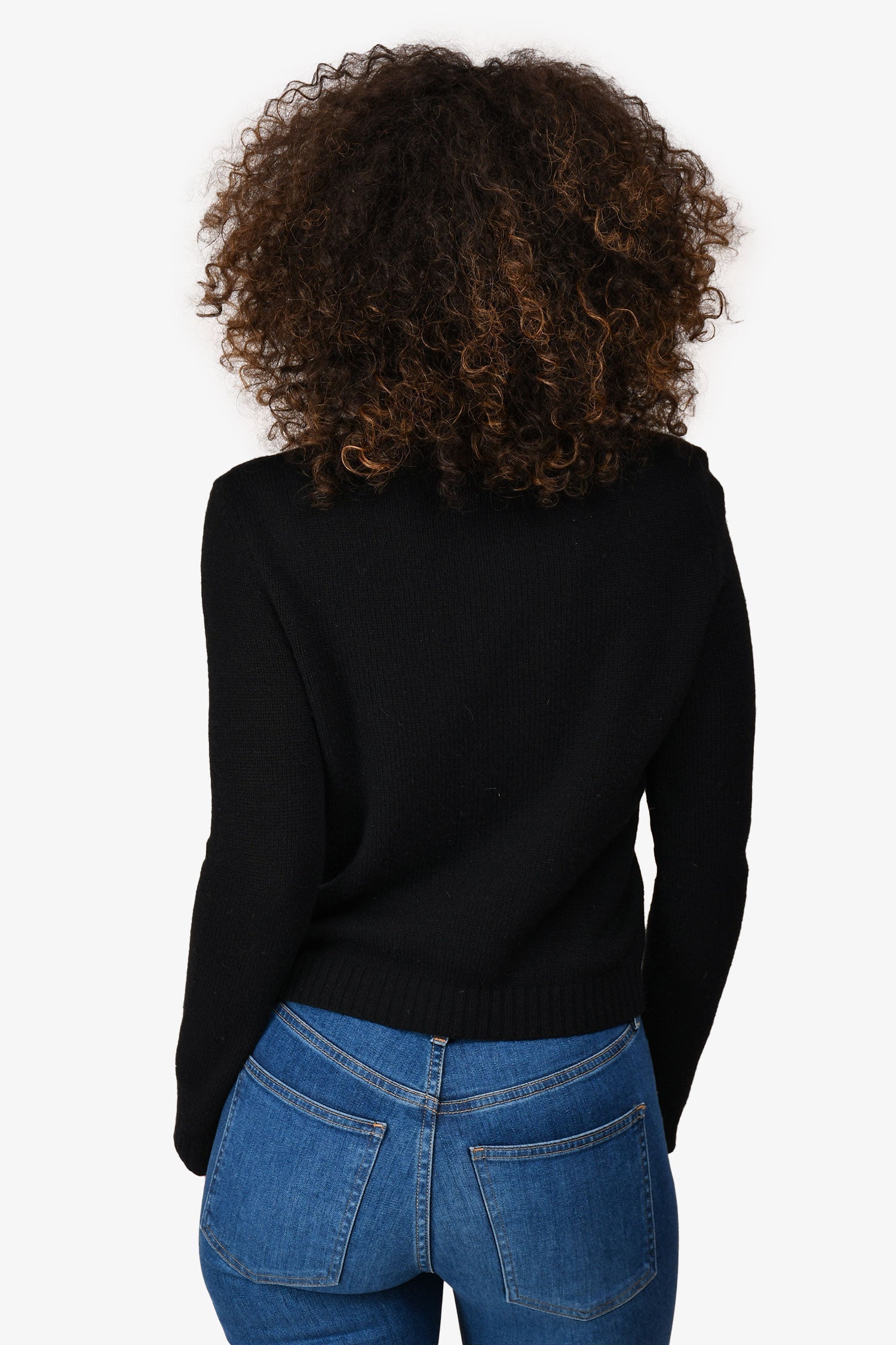 Christian D1OR Black/Green Cashmere Embroidered Sweater Size 4