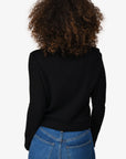 Christian D1OR Black/Green Cashmere Embroidered Sweater Size 4