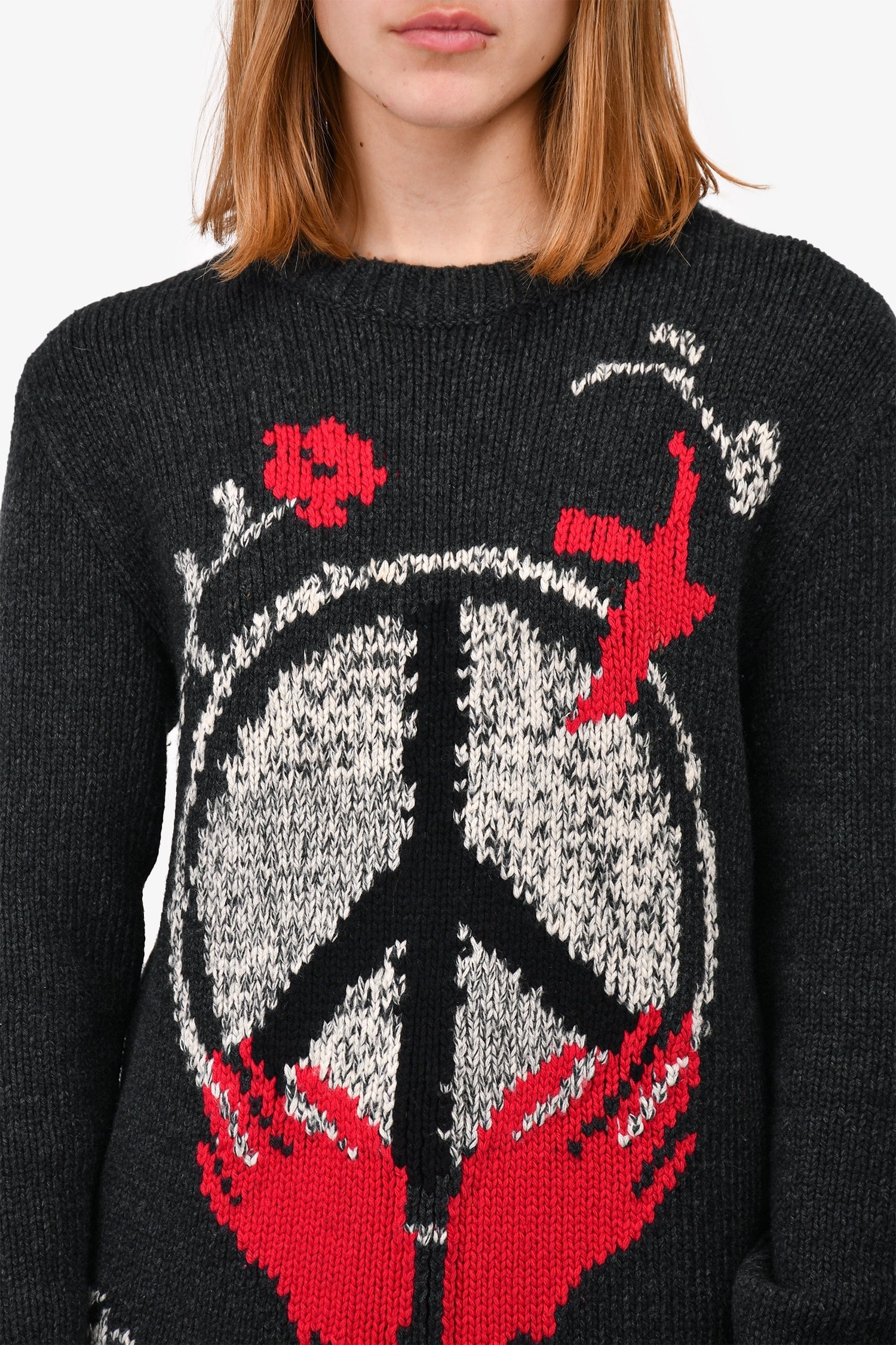 Christian D1OR 2018 Grey Wool/Cashmere 'Youthquake' Sweater Size 2 US