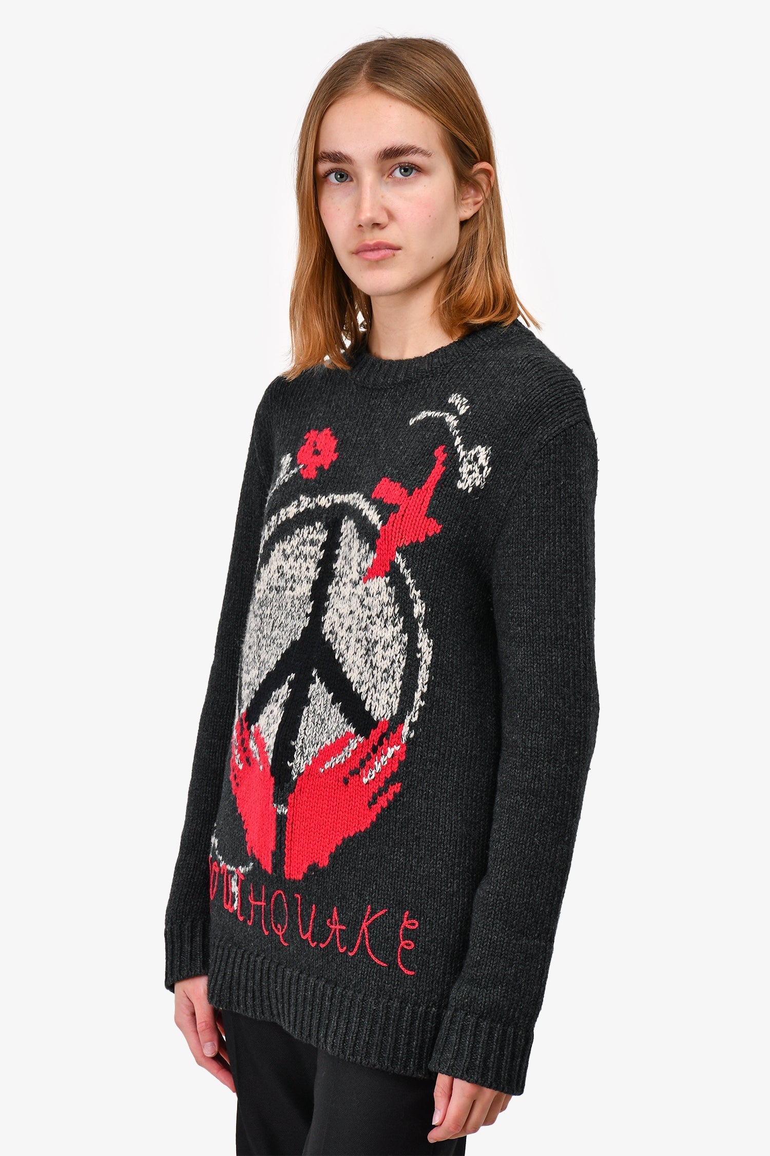 Christian D1OR 2018 Grey Wool/Cashmere 'Youthquake' Sweater Size 2 US