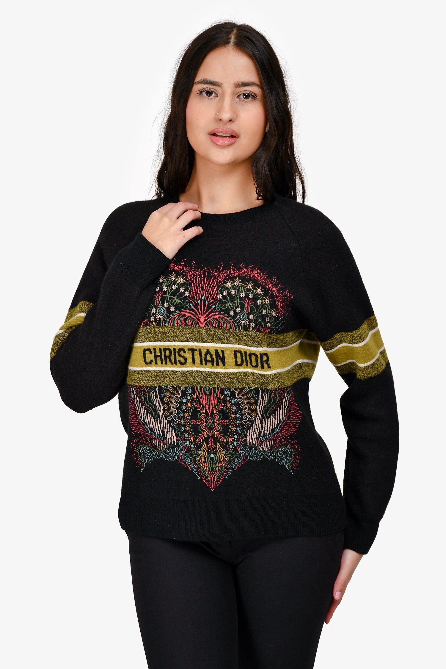Christian D1OR Cashmere-Wool Blend Sweater Size 6 US