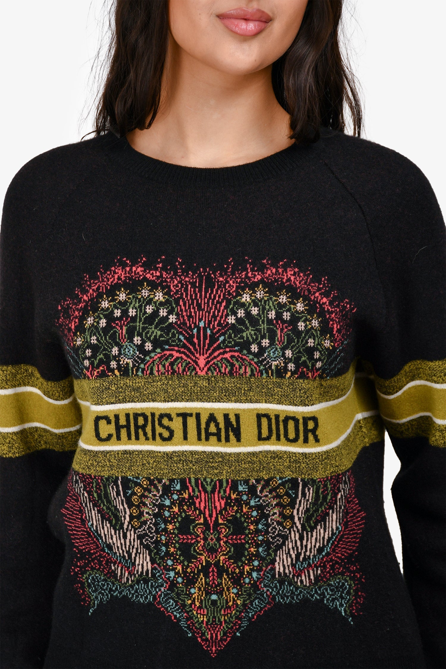 Christian D1OR Cashmere-Wool Blend Sweater Size 6 US