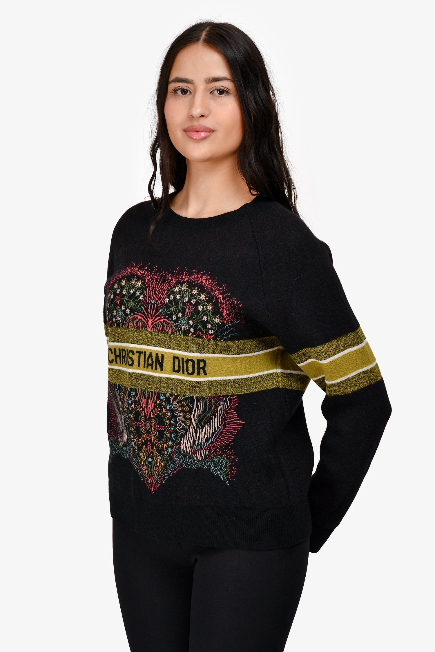 Christian D1OR Cashmere-Wool Blend Sweater Size 6 US