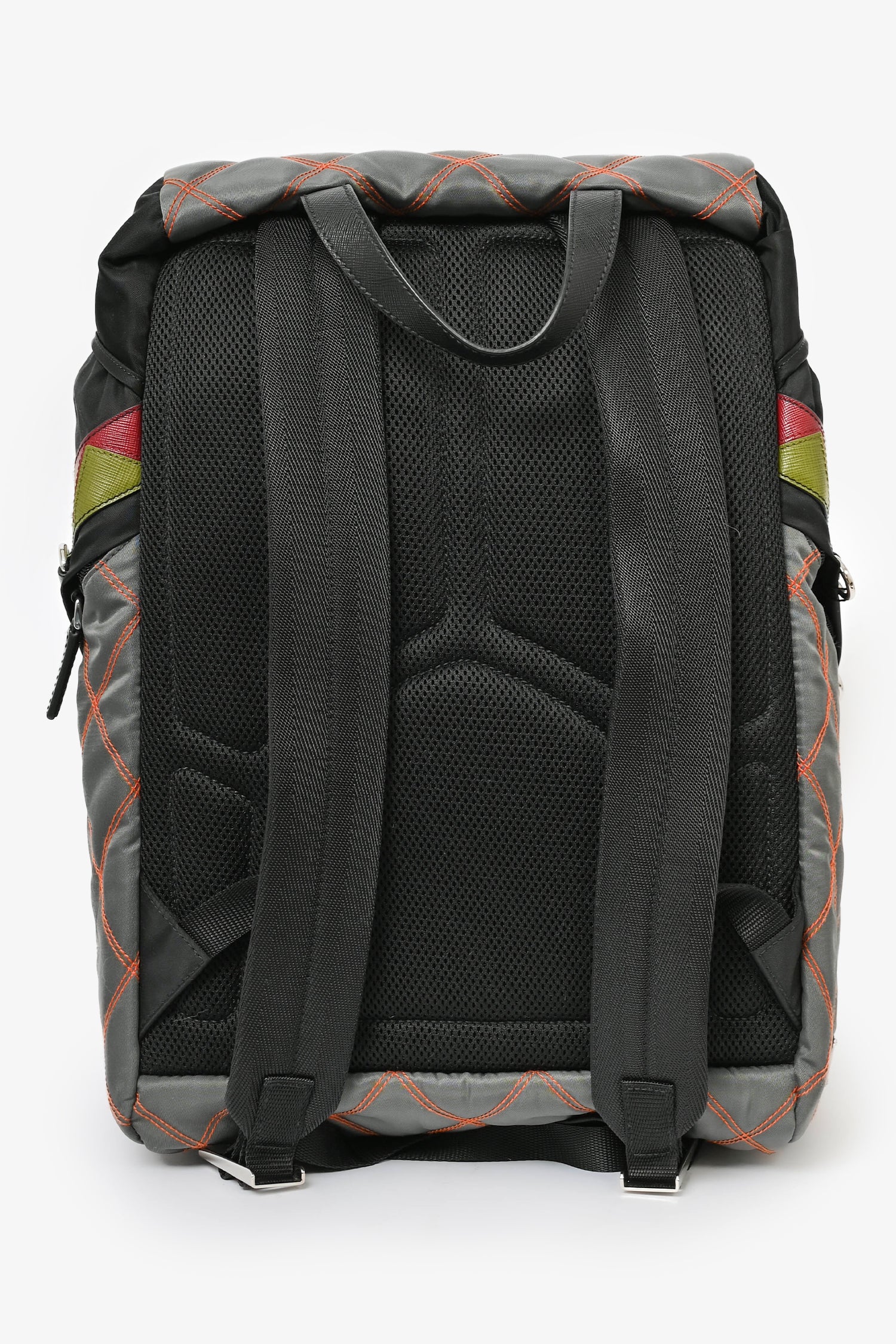 PRD 2017 S/S Runway Grey/Multi Nylon Contrast Stitch Backpack