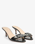 PRD Black Embellished Kitten Heels Size 39.5