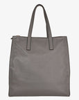 PRD Grey Saffiano Leather Travel Tote