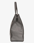 PRD Grey Saffiano Leather Travel Tote