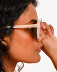 Christian D1OR 'D1OR Abstract' White Sunglasses