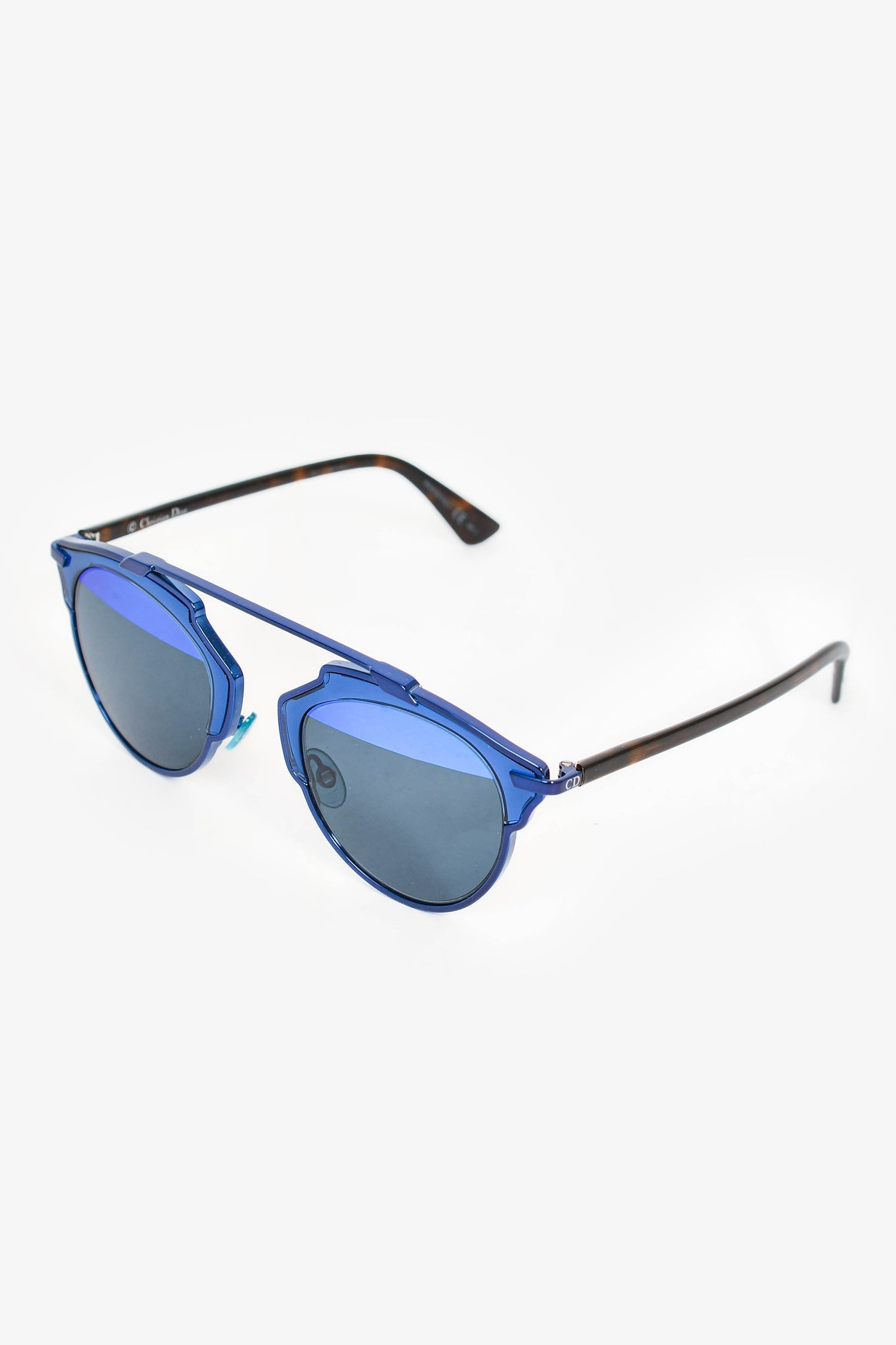 Christian D1OR Blue 'D1ORSoReal' Aviator Sunglasses