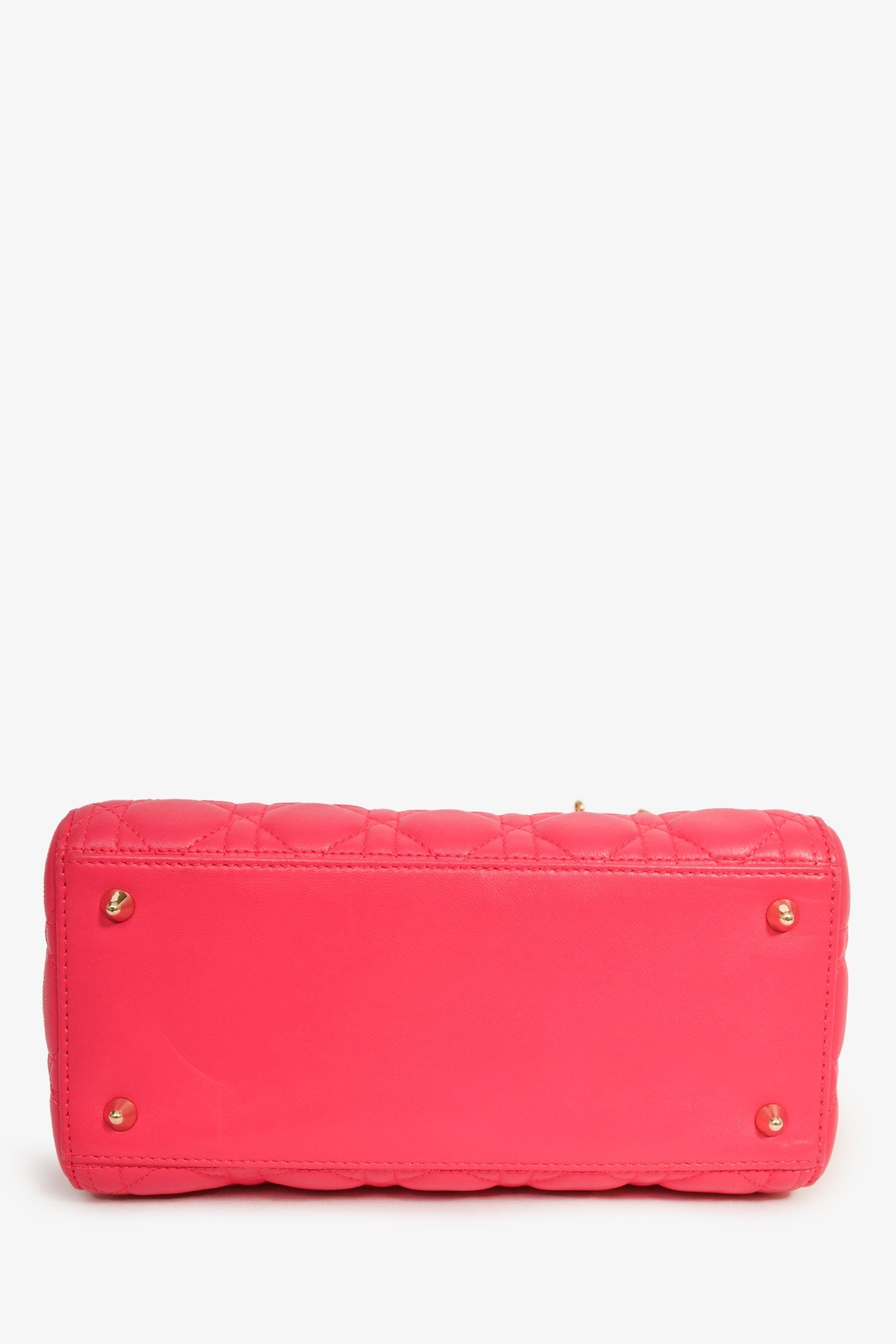 Christian D1OR 2013 Pink Leather Medium 'Lady D1OR' Top Handle Bag