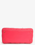 Christian D1OR 2013 Pink Leather Medium 'Lady D1OR' Top Handle Bag