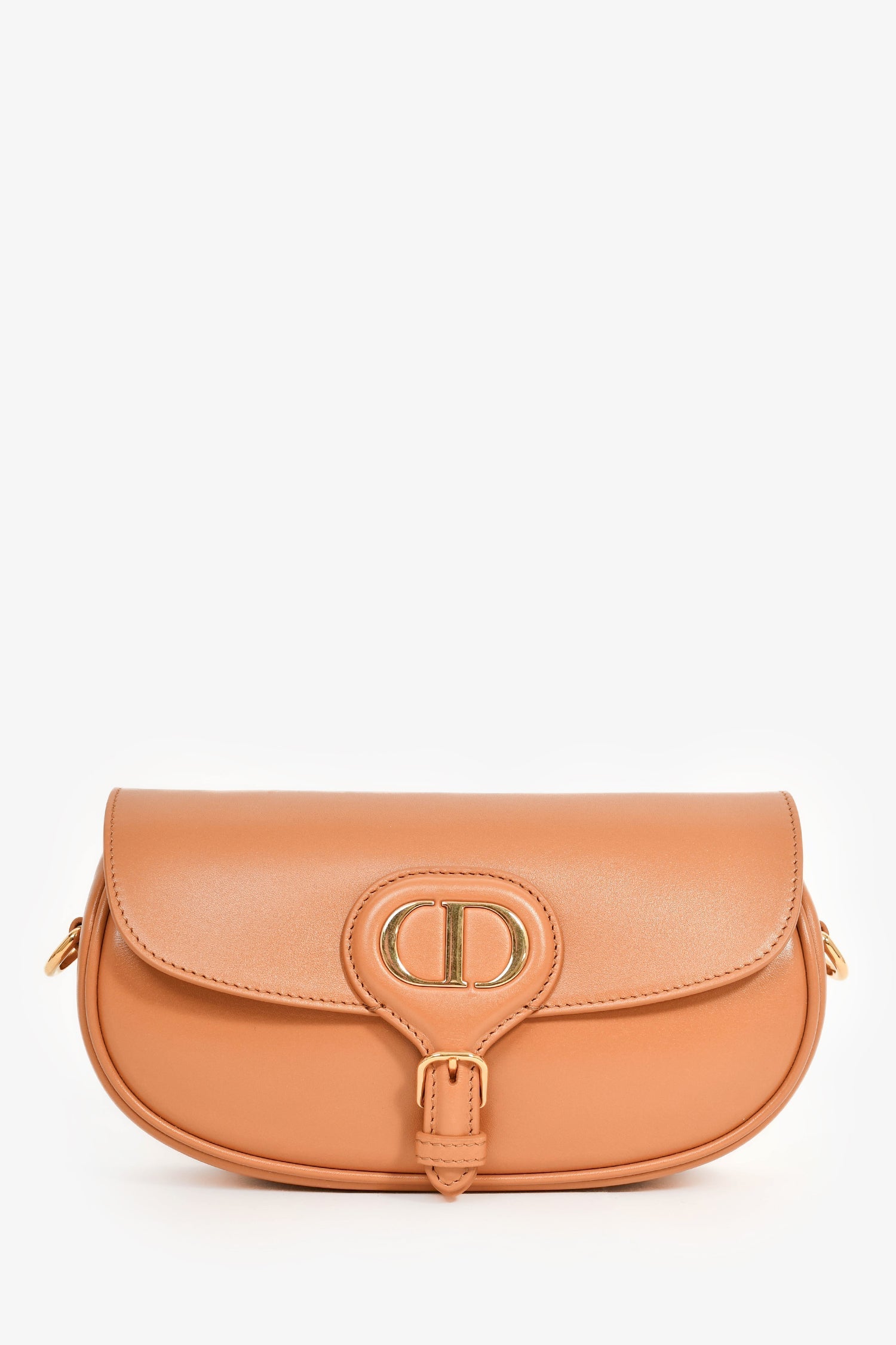 Christian D1OR Brown Leather East West 'Bobby' Bag