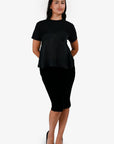 Christian D1OR Black Velvet Capris Size 6 US