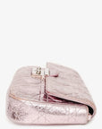 Christian D1OR 2014 Pink Metallic Cannage Leather 'Miss D1OR' Wallet on Chain
