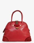 Christian D1OR 2007 Red Leather Large Western Top Handle Bag