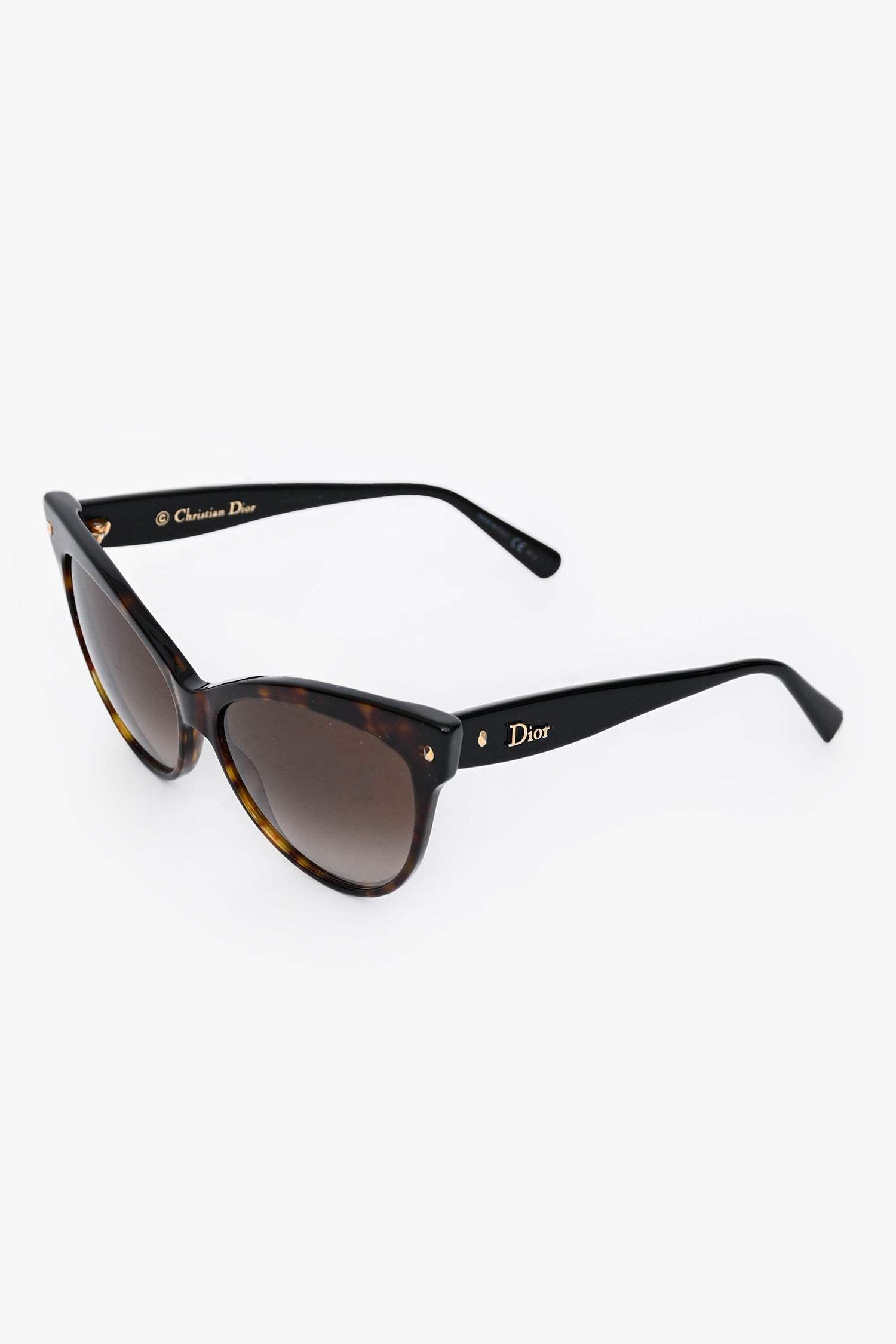 Christian D1OR Brown Cat Eye Sunglasses