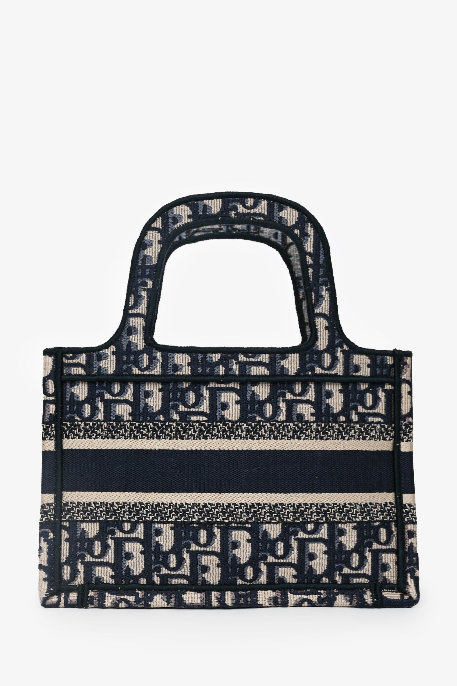 Christian D1OR 2019 Navy Oblique Mini Book Tote