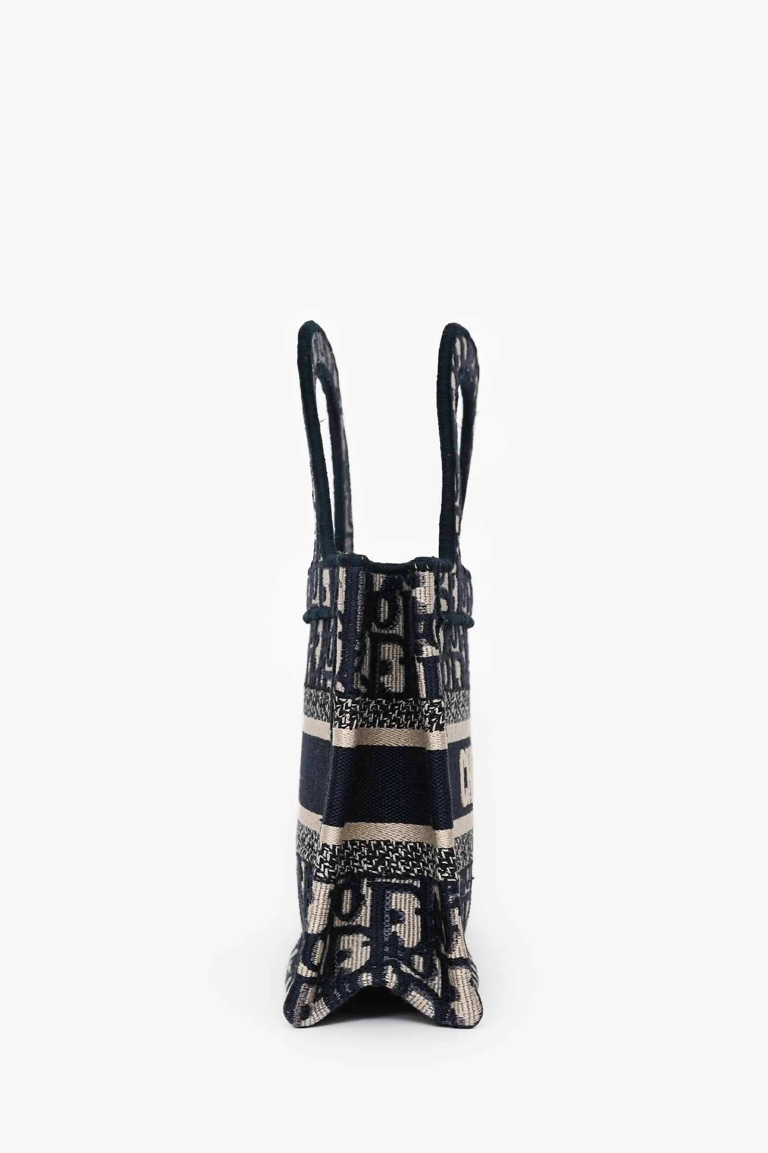Christian D1OR 2019 Navy Oblique Mini Book Tote