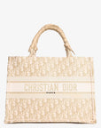 Christian D1OR 2023 Gold Monogram Medium Book Tote
