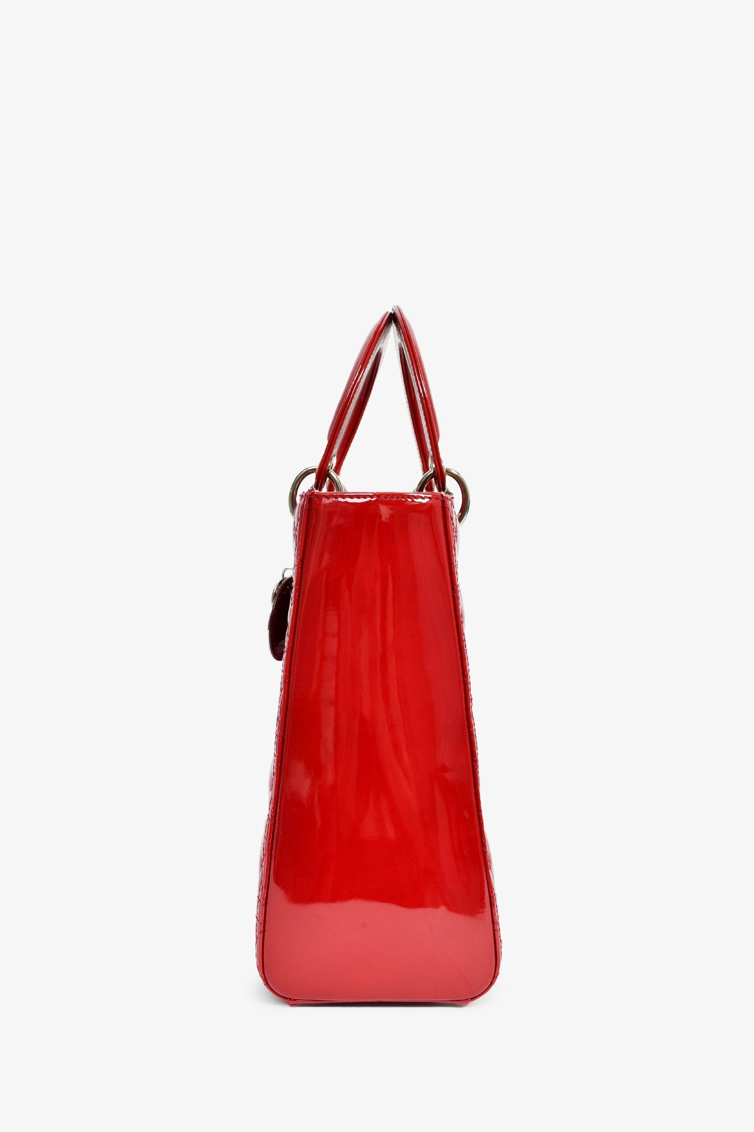 Christian D1OR 2011 Red Patent Leather Large Lady D1OR