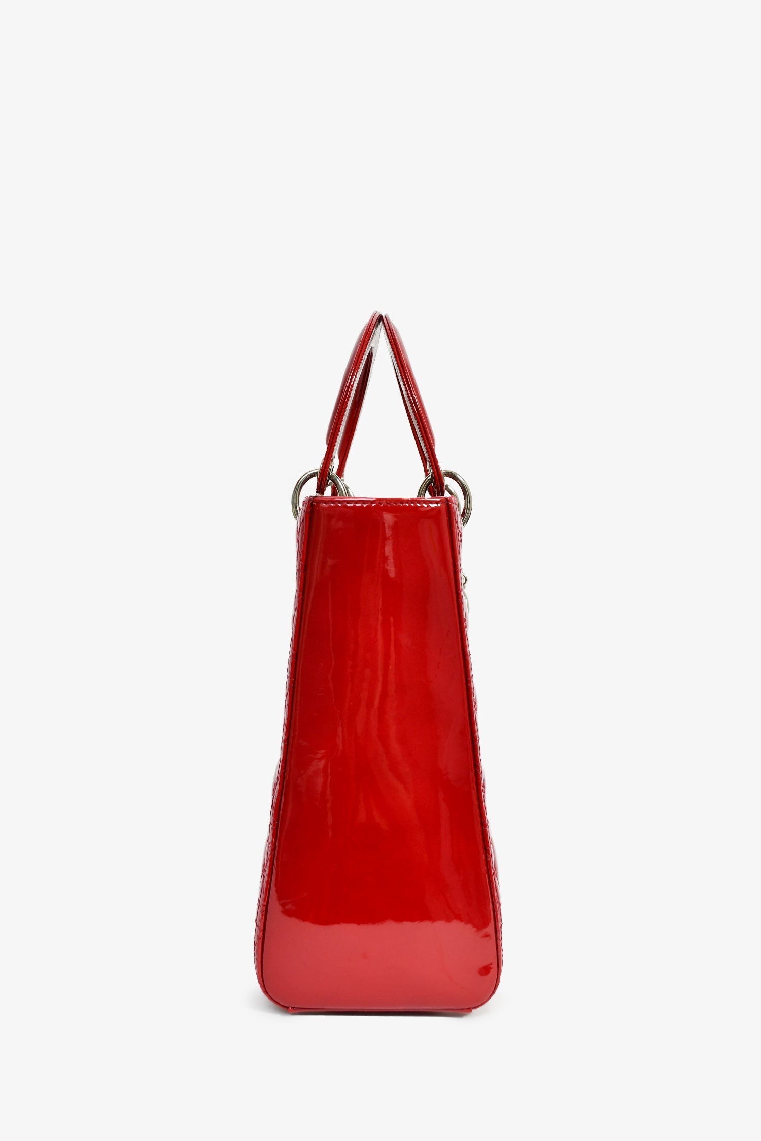Christian D1OR 2011 Red Patent Leather Large Lady D1OR