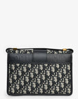 Christian D1OR 2019 Navy Leather/Oblique 30 Montaigne Shoulder Bag