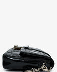 Christian D1OR Black Patent Leather 'Miss D1OR' Crossbody Bag