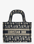 Christian D1OR 2020 Navy Oblique Mini Book Tote