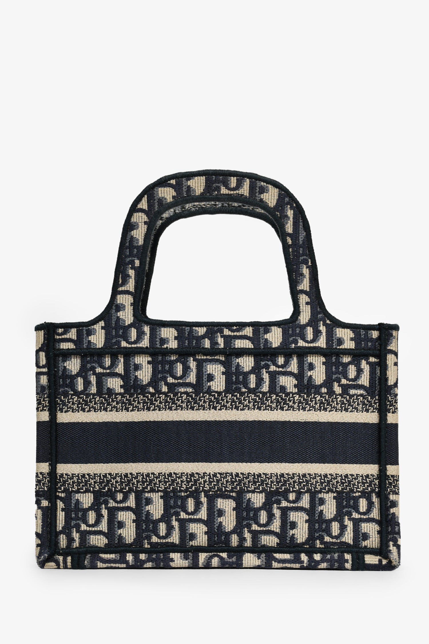 Christian D1OR 2020 Navy Oblique Mini Book Tote
