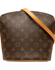 Brown LV Monogram Drouot Crossbody Bag