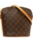 Brown LV Monogram Drouot Crossbody Bag