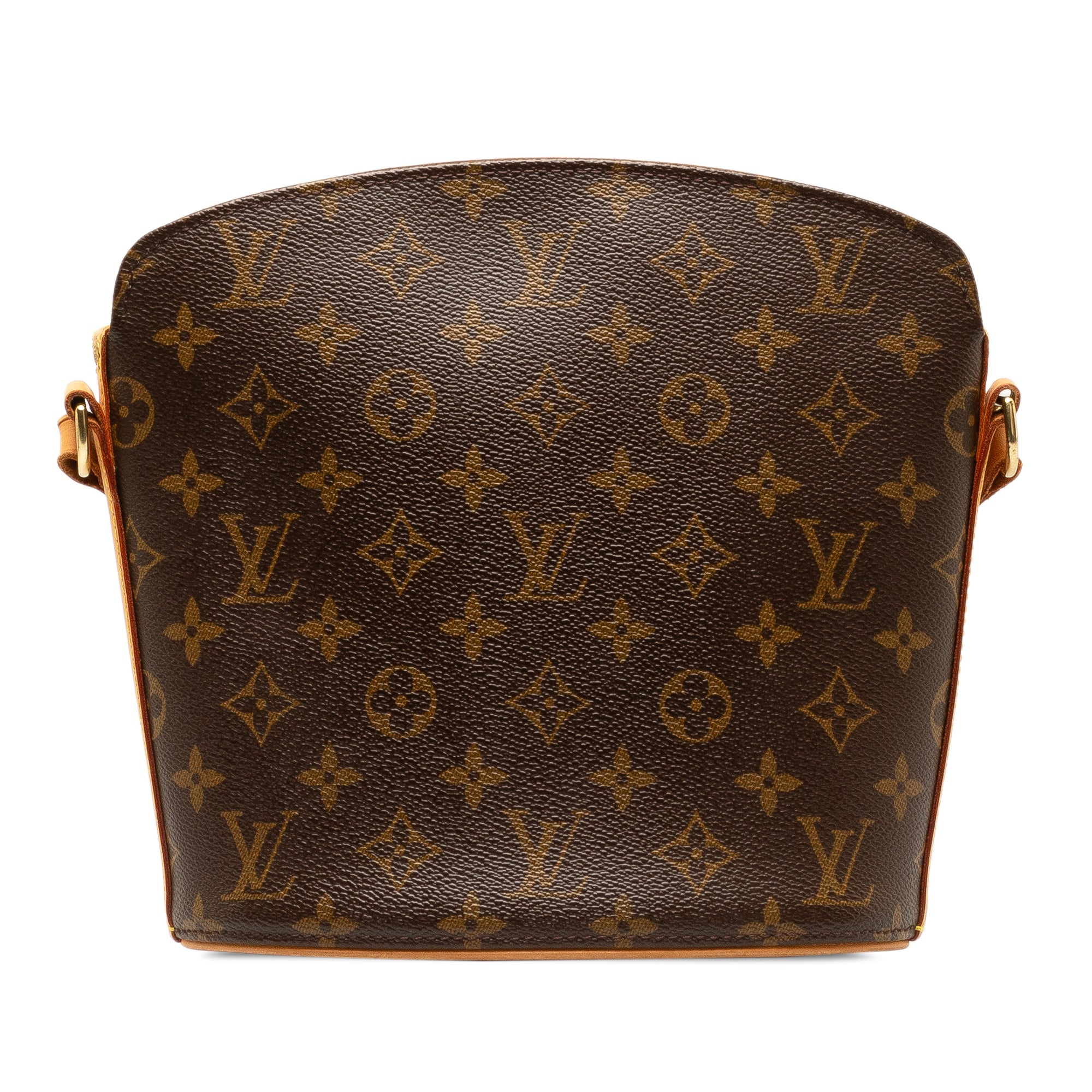 Brown LV Monogram Drouot Crossbody Bag