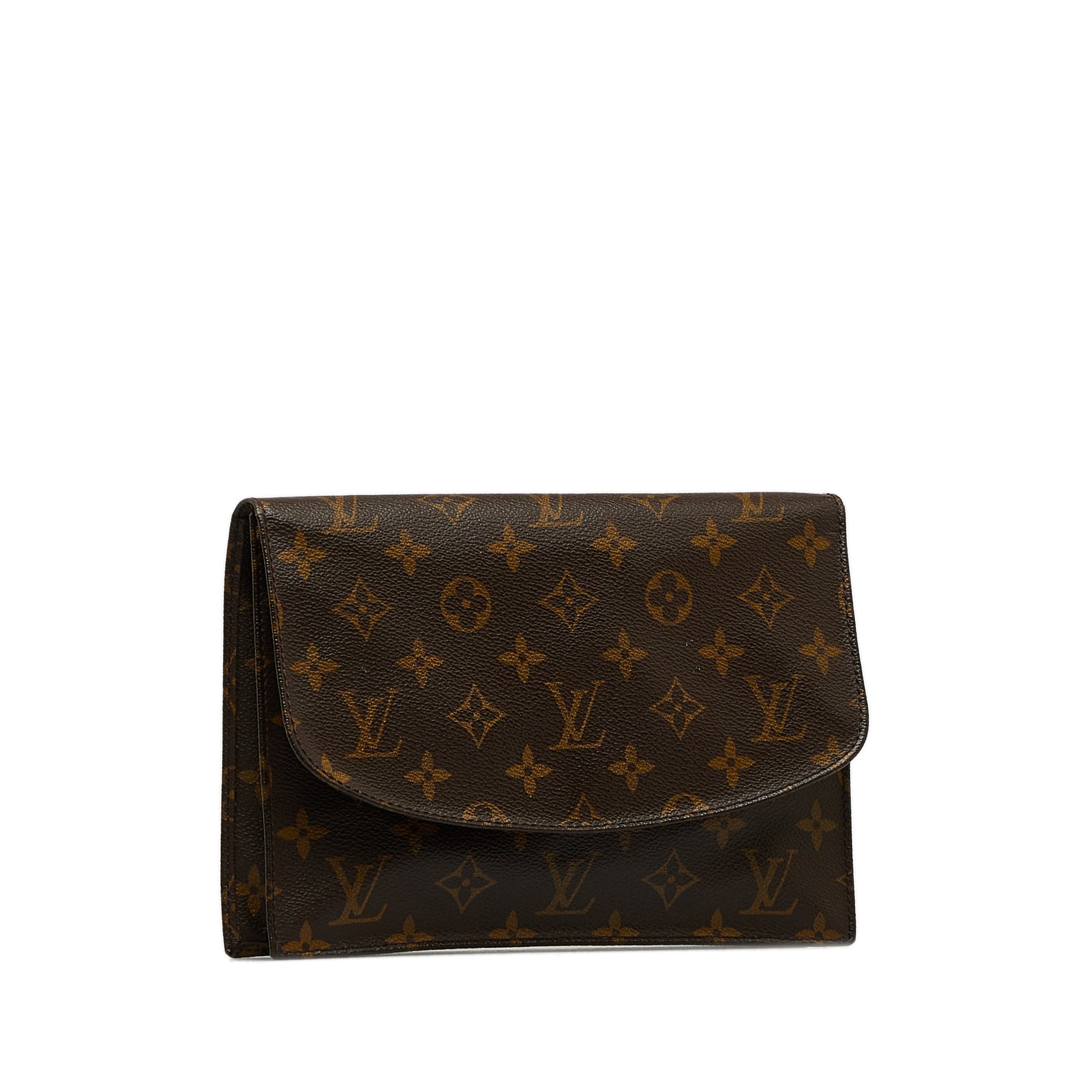 Brown LV Monogram Pochette Rabat 23 Clutch Bag