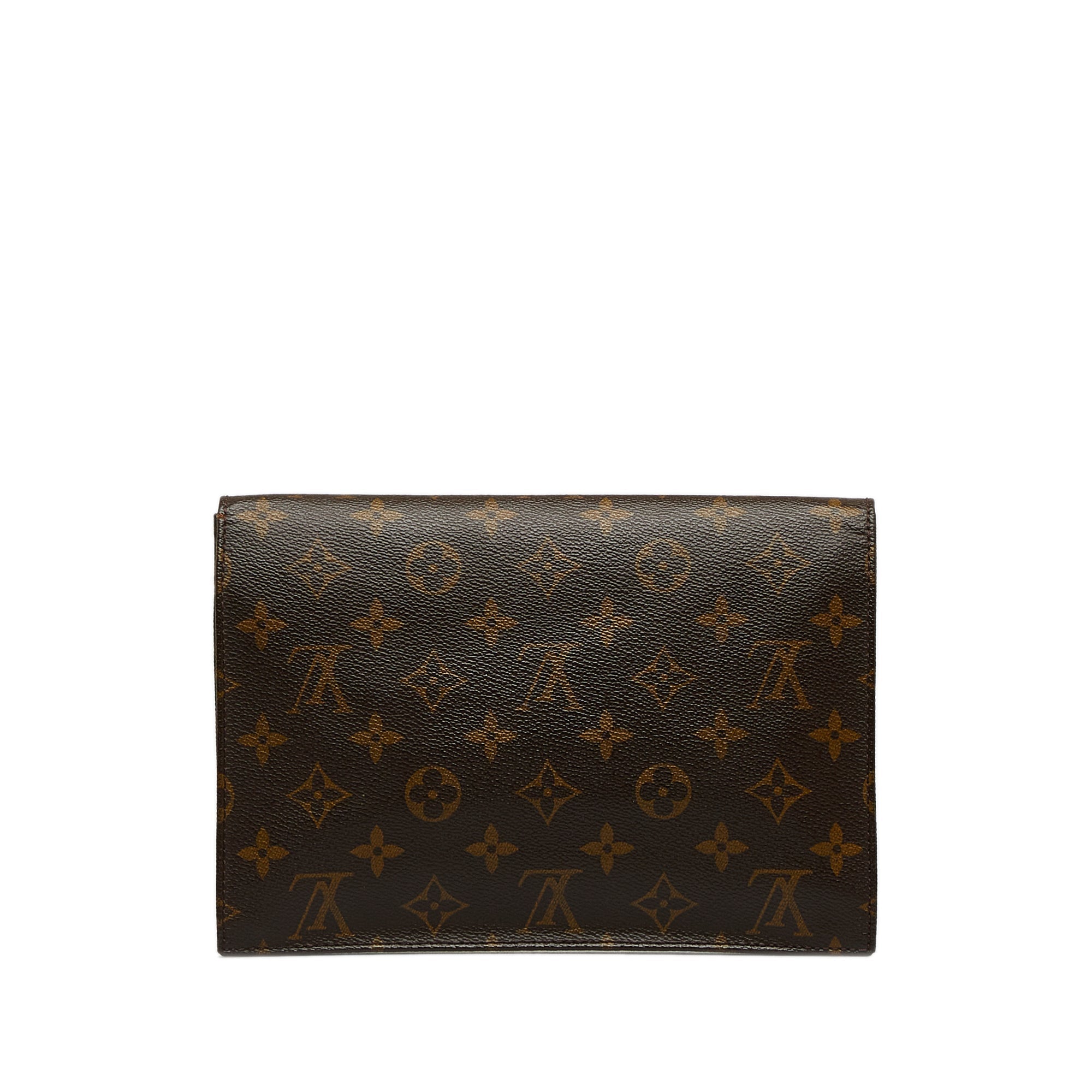 Brown LV Monogram Pochette Rabat 23 Clutch Bag