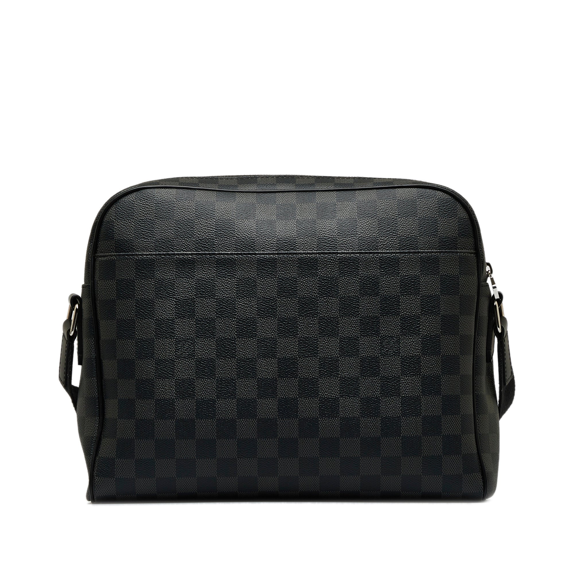 Black LV Damier Graphite Dayton Reporter MM Crossbody Bag