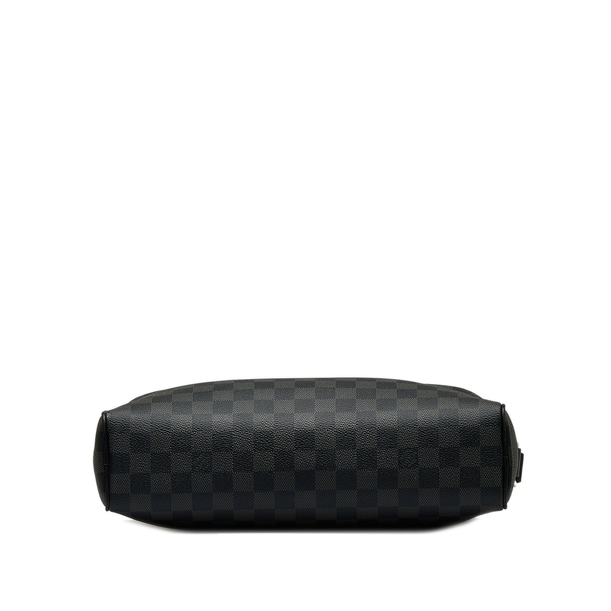 Black LV Damier Graphite Dayton Reporter MM Crossbody Bag