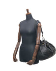 Christian D1OR Cannage Logo Motif Drawstring Shoulder bag Black Vintage ryhx6x