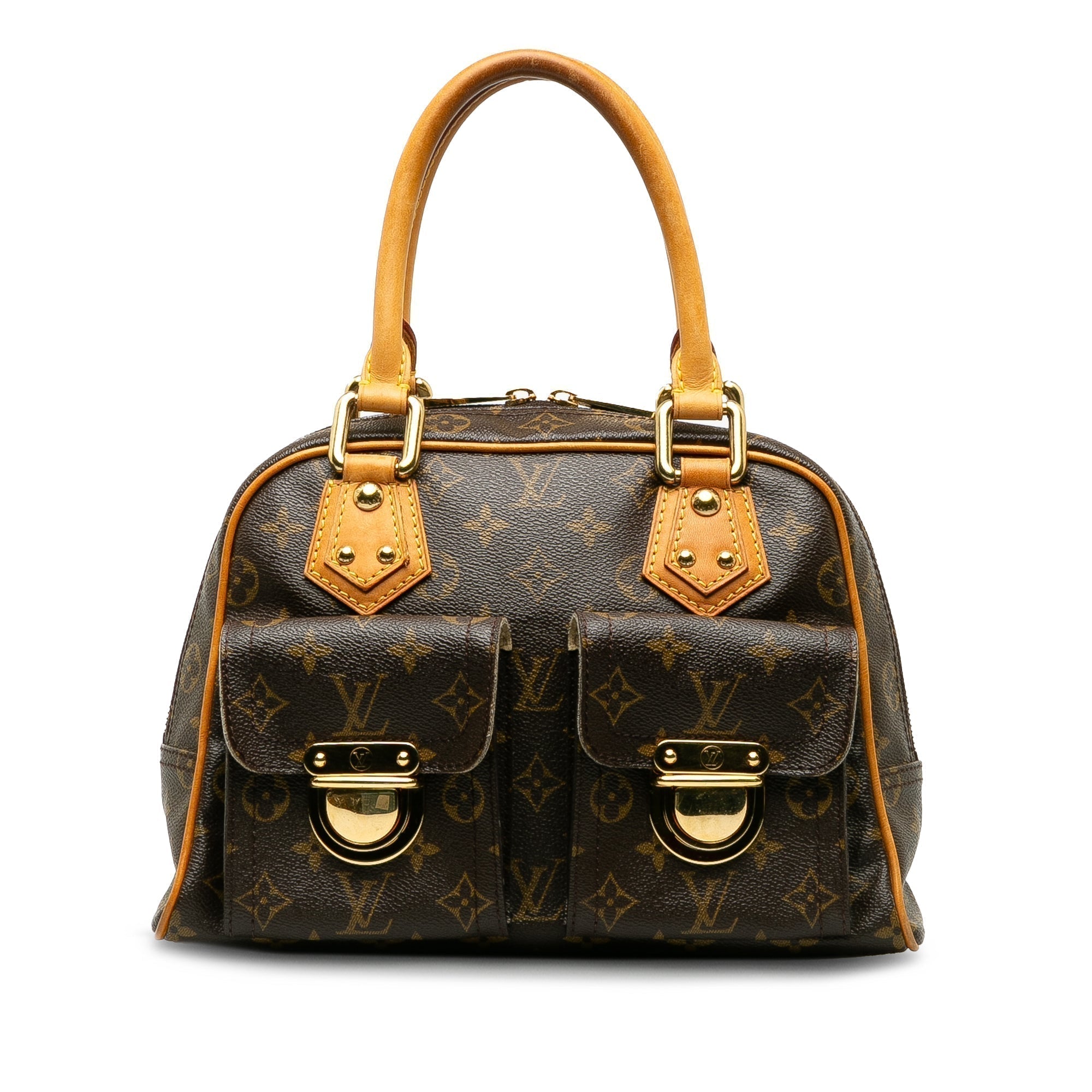 Brown LV Monogram Manhattan PM HandBag