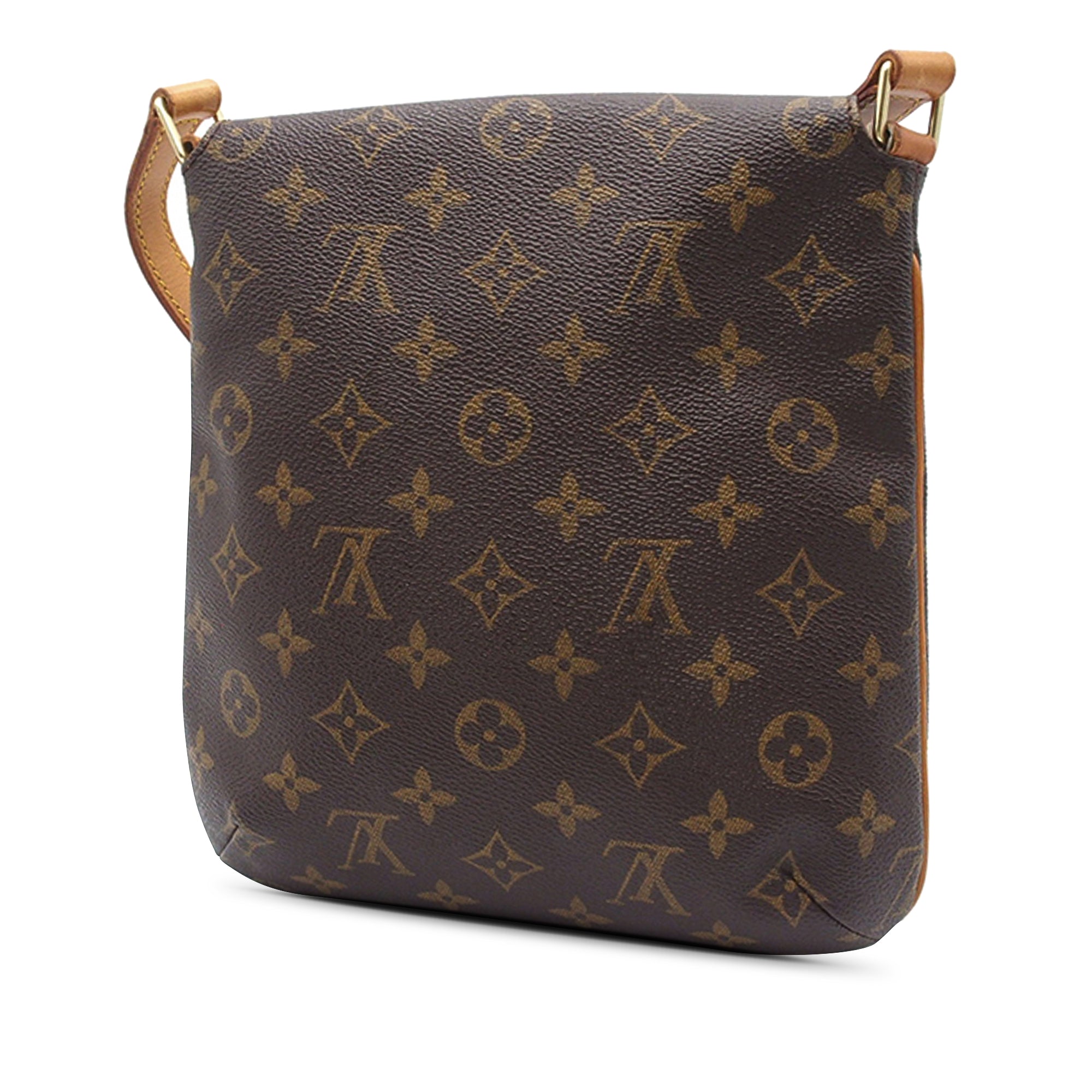 Brown LV Monogram Musette Salsa Short Strap Shoulder Bag