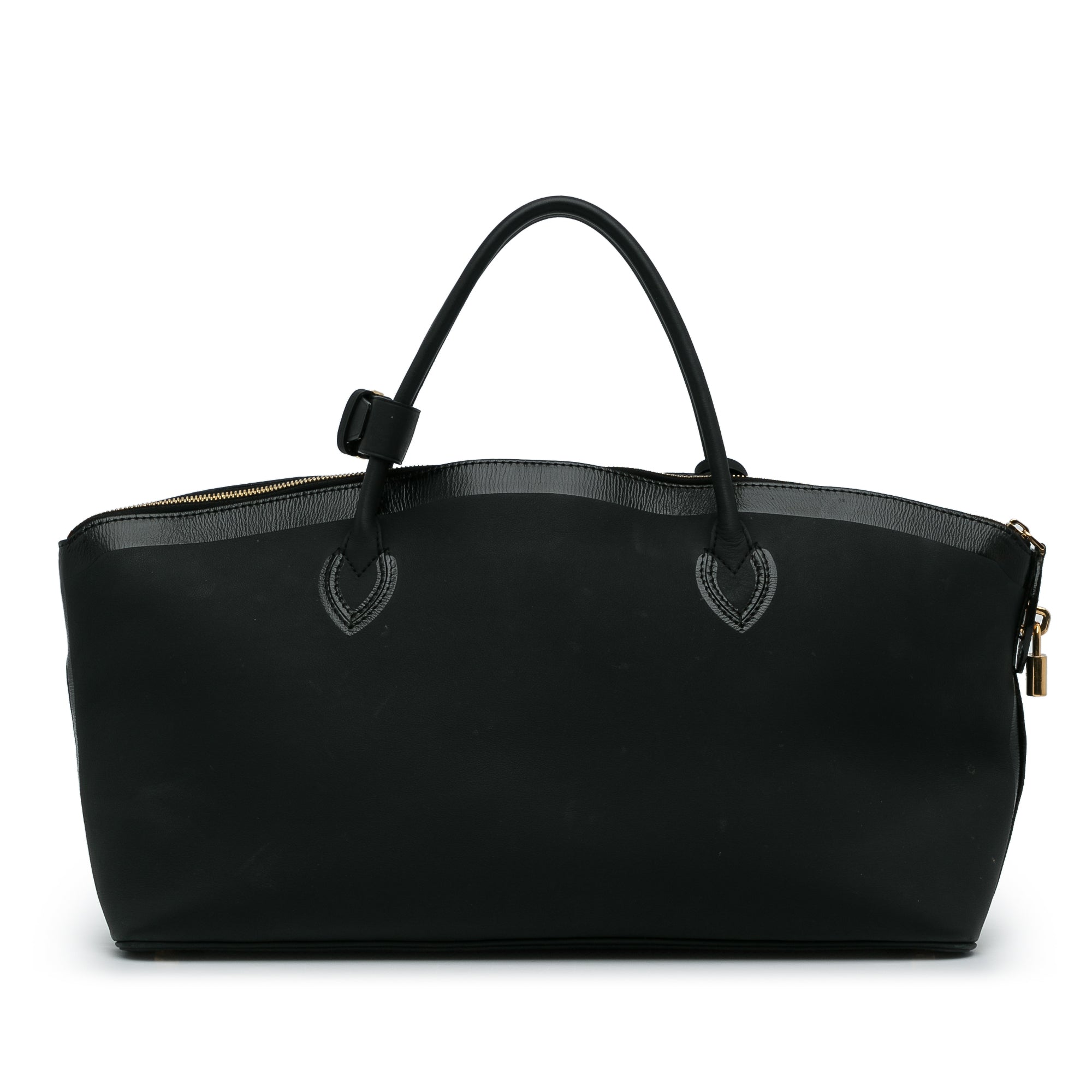 Black LV Cuir Obsession Lockit East-West HandBag