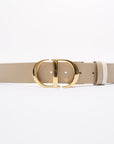 Christian D1OR 30 Montaigne Reversible Belt Cream / Beige Leather 95cm 38"