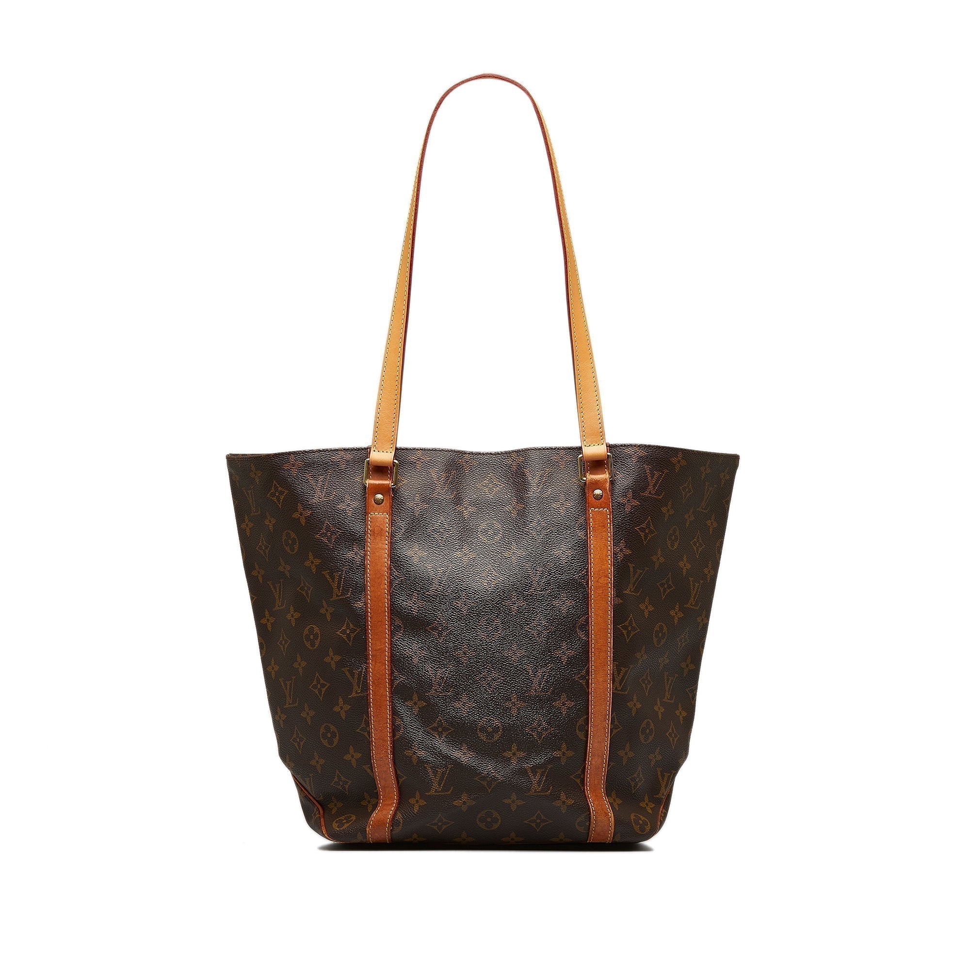 Brown LV Monogram Sac Shopping Tote Bag