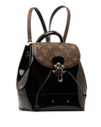 Black LV Monogram Vernis Hot Springs Backpack