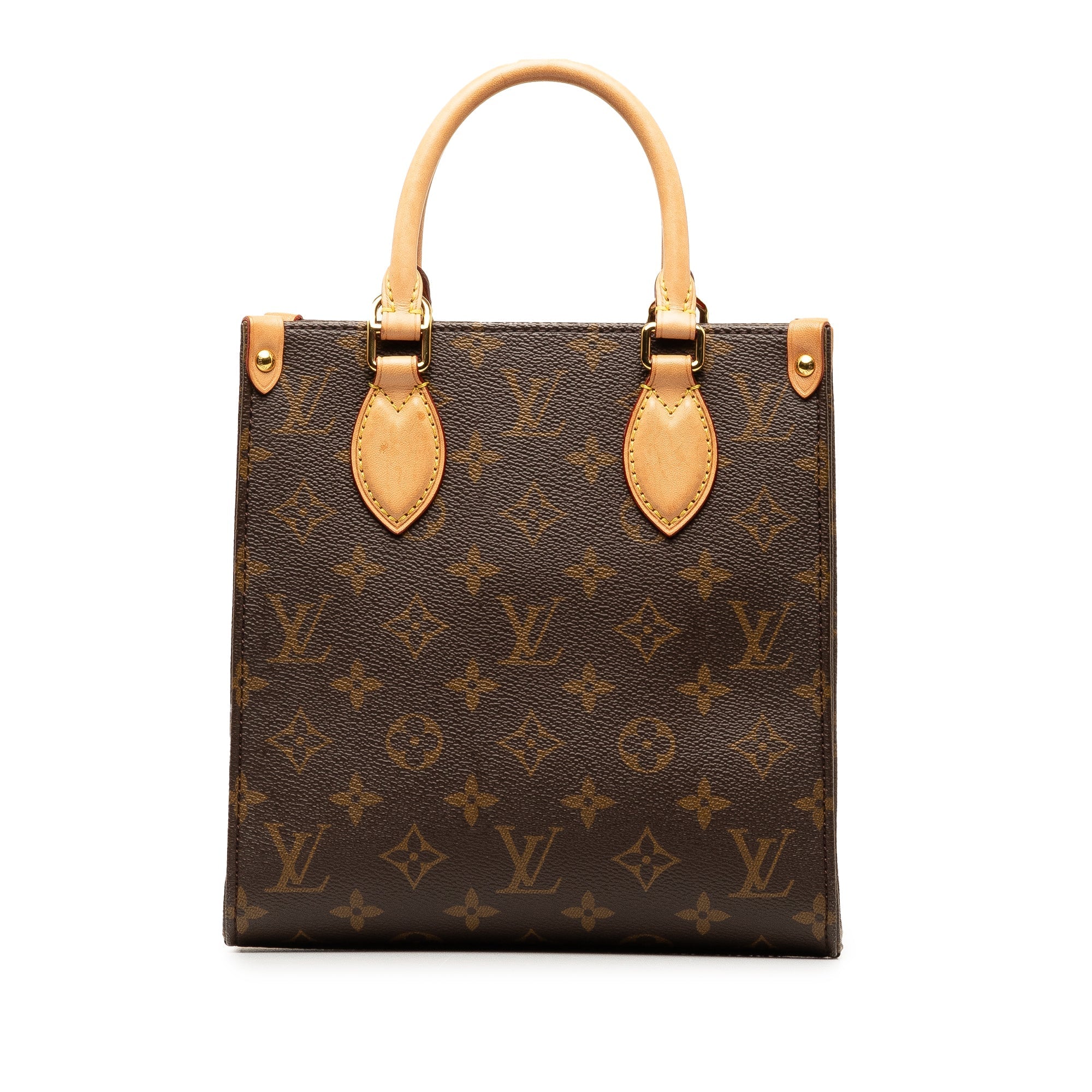 Brown LV Monogram Sac Plat BB Satchel