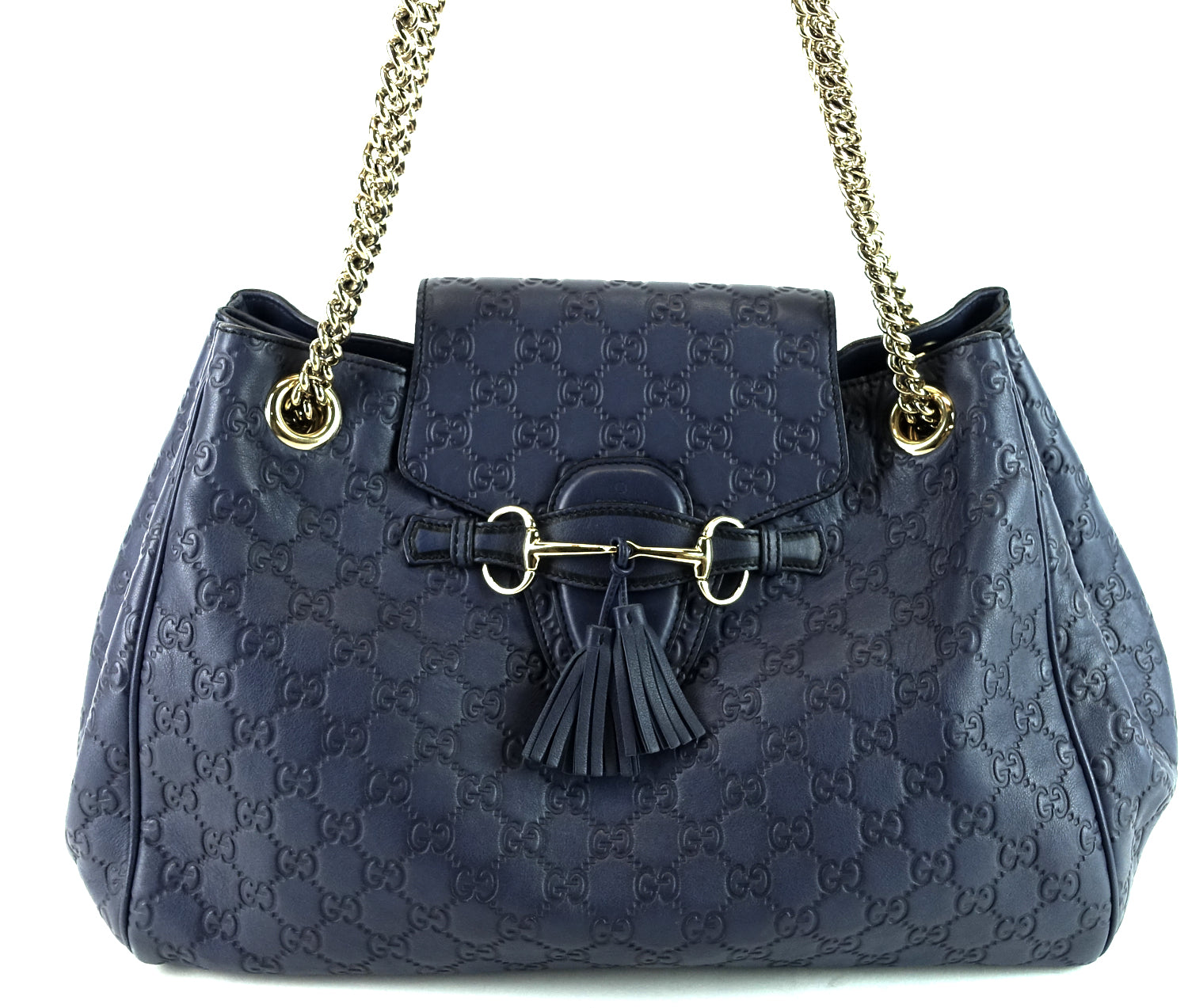 Emily Large GCCIssima Leather Flap Bag