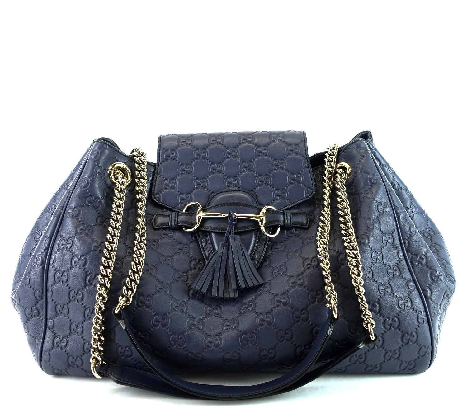 Emily Large GCCIssima Leather Flap Bag