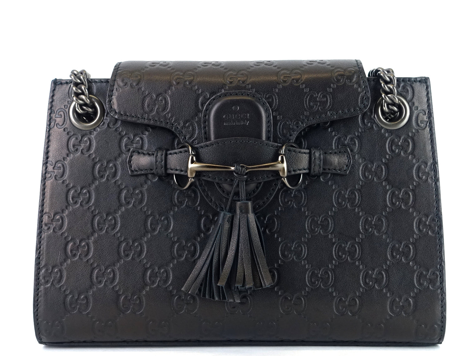 Emily Small GCCIssima Leather Flap Bag