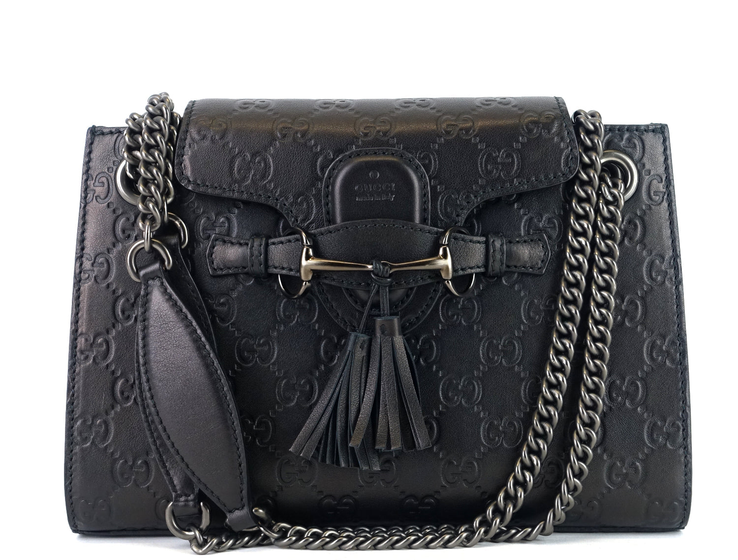 Emily Small GCCIssima Leather Flap Bag
