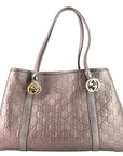 GG Twins Medium Metallic GCCIssima Leather Bag
